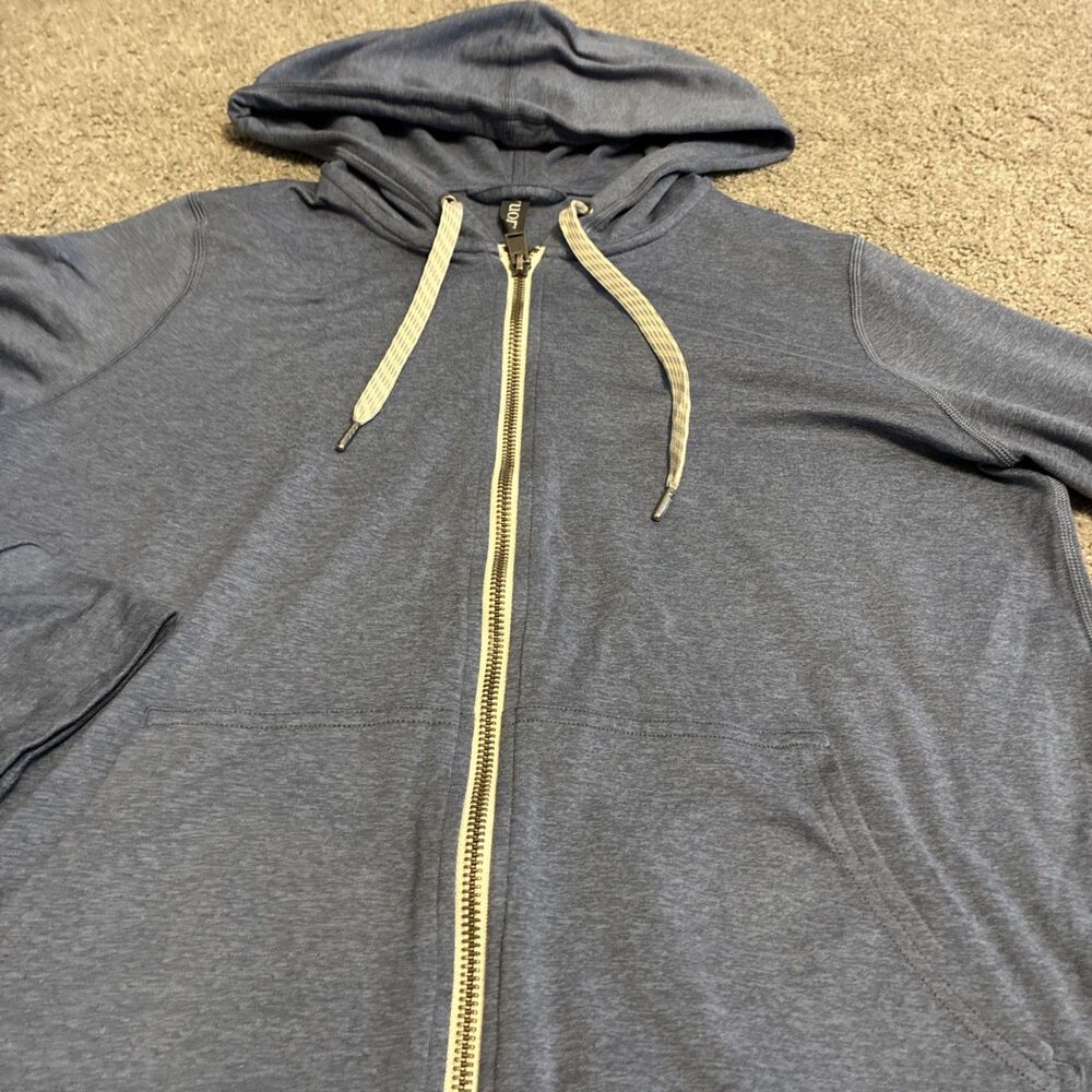 VUORI Women’s Halo 2.0 Performance Hoodie Slate Blue Full Zip Jacket Pockets - Picture 4 of 14